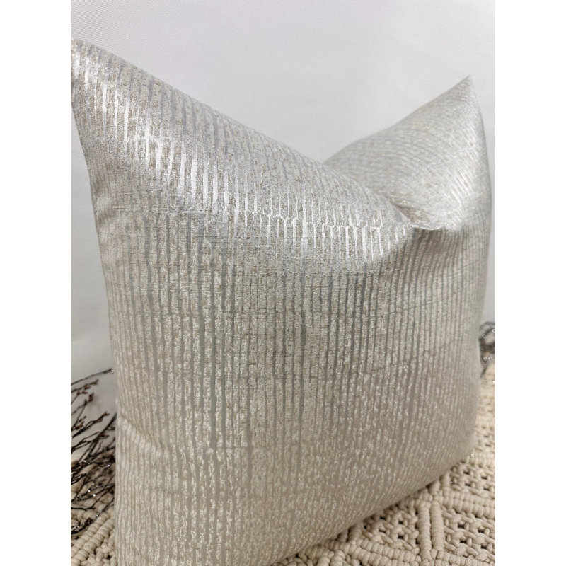Abstract Ivory Square Cushion Cover