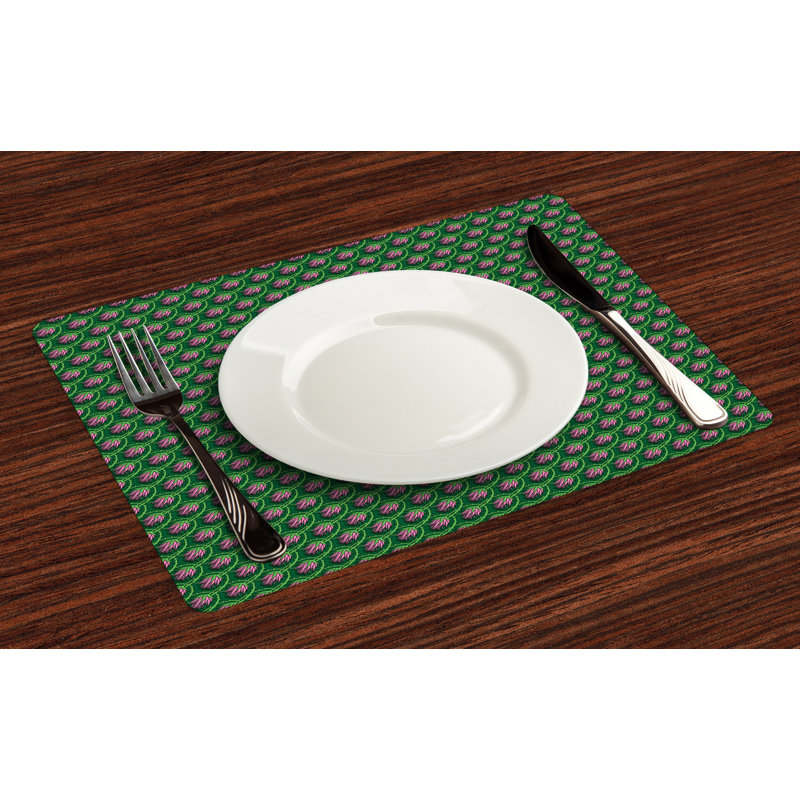 Polyester Geometric Rectangle Placemat