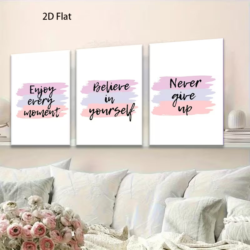 3 Piece Wrapped Canvas Wall Art, 45 cm H x 90 cm W