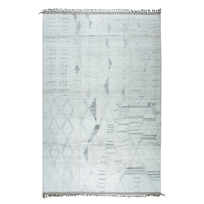 Marrakech Ivory Tapestry Hand-Knotted 9' x 13'6" Area Rug