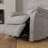 Plush Fabric Power Lift Chair In Lucie Dove