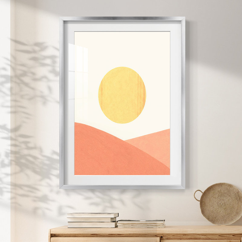 Simple Boho Sun I - impression encadrée