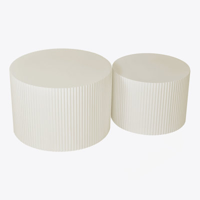 Round Coffee Table With Manufactured Wood Table Top