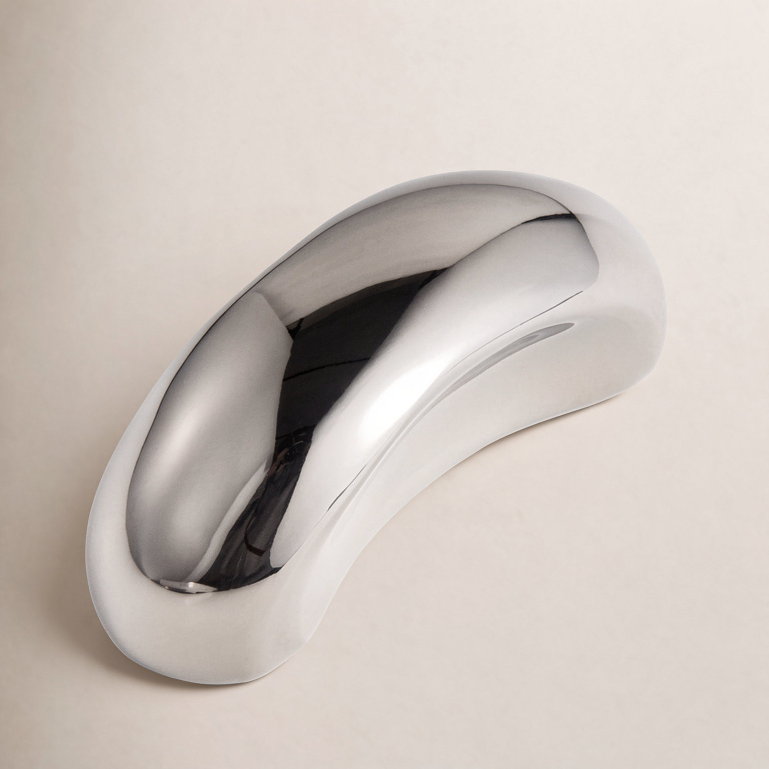 Titanium Silver Solid Brass Cup Bin Pull
