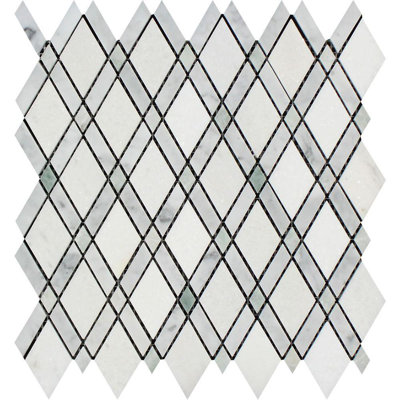 Grid Polished Marble Tile