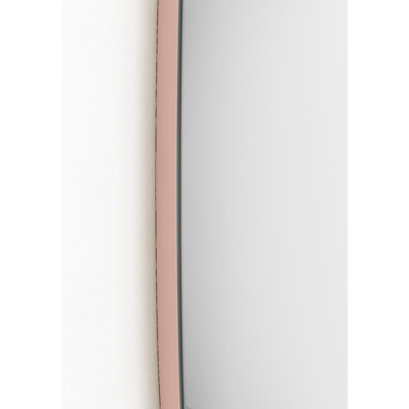 Lakaiya Wood Flat Wall Mirror, Pink