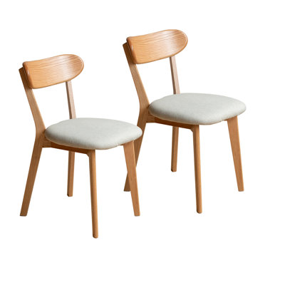 Dining Chair Fas Grade Oak Natural Wood Made In North America 100% Dirt-free Wood Chair Solid Chair Table Chair Wooden Living Room Chair 47.5 * 55.5 * 78cm