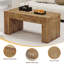 Table basse de 48 pouces avec rangement caché, table centrale épaisse en bois pour le salon et le bureau