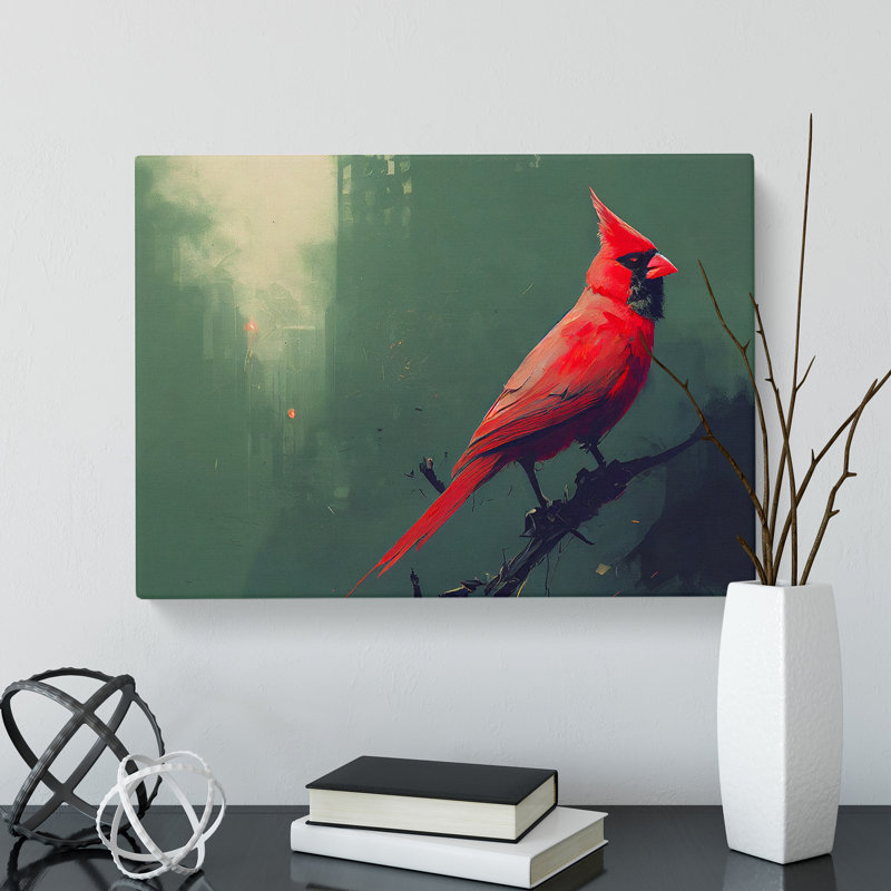 Cardinal Bird Vol.3 - Wrapped Canvas, 40cm H x 60cm W x 3cm D