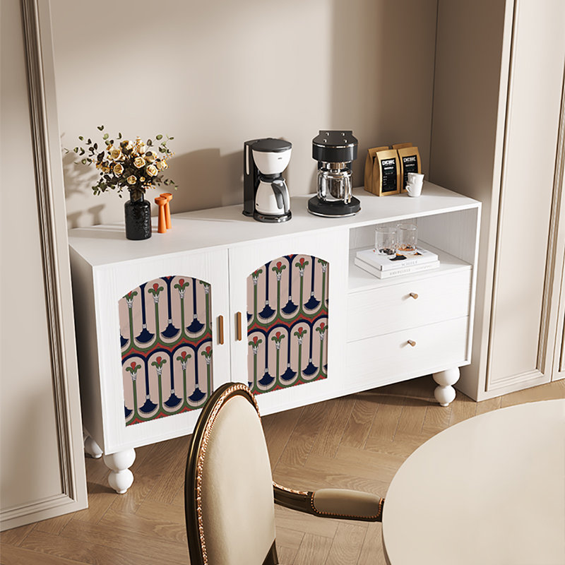 Buffet européen multifonctionnel, Blanc