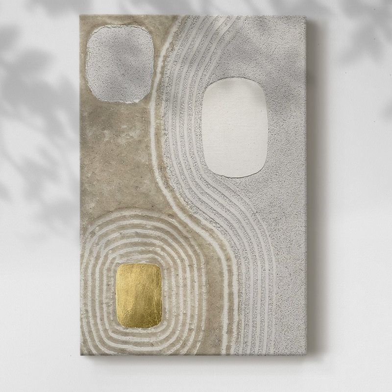 Golden Ishi I sur impression sur toile, H 48 po x l 32 po