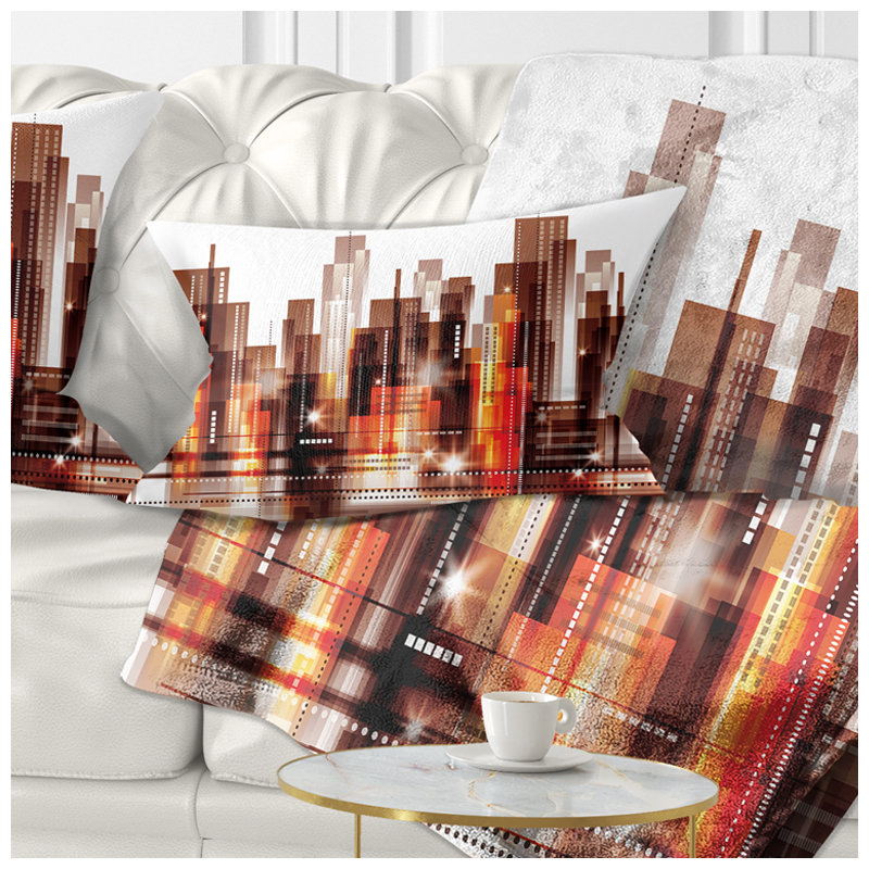 Coussin lombaire horizon cityscape city