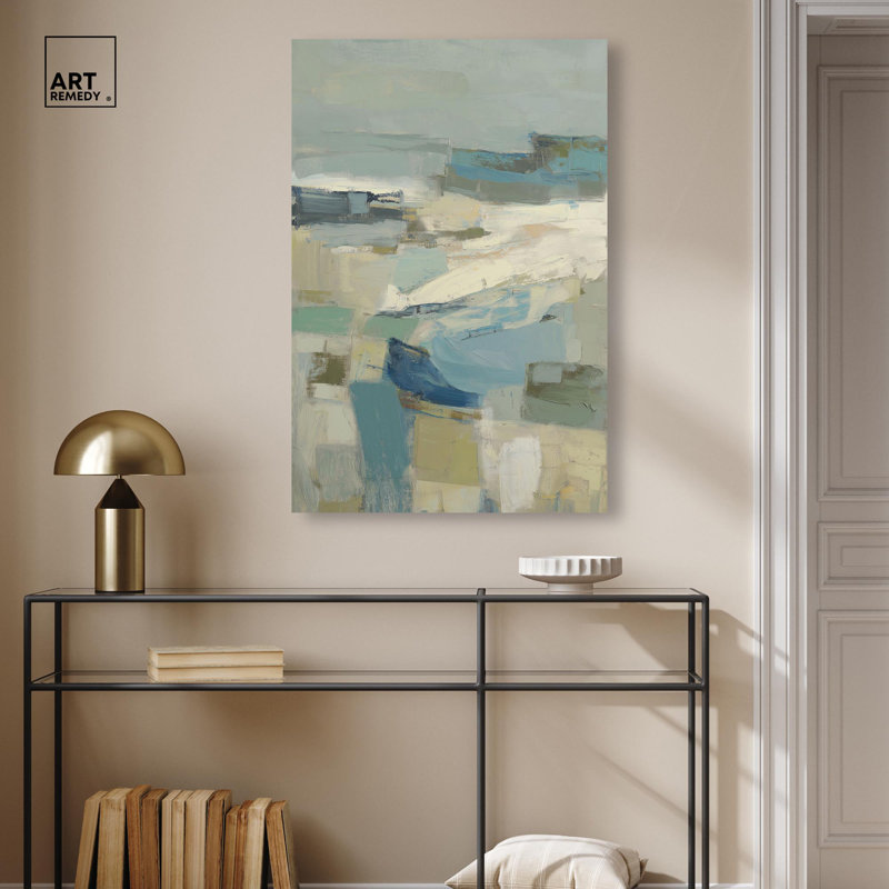 Décoration murale verte sur toile Coastal Breeze par Art Remedy, 36" H x 24" W, Toile tendue avec châssis