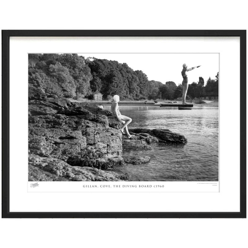 Gillan, Cove, The Diving Board C1960 - Single Picture Frame Print, 60cm H x 80cm W x 2.3cm D