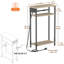 Ensemble de 2 tables d'appoint 24,4 po à 3 niveaux avec station de charge-1526945614