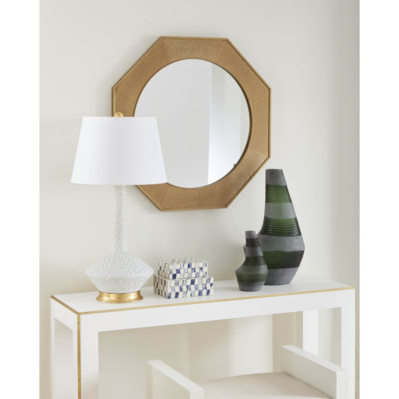 Martina Hexagon Brass Wall Mirror