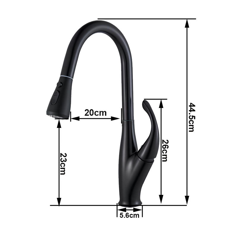 Robinet de cuisine Lisse-Black Tulip
