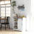 HOMCOM Farmhouse Coffee Bar Cabinet, 33" Buffet Sideboard With Sliding Barn Door And Adjustable Shelf, Kitchen Buffet Cabinet-1479904001