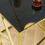 Table basse moderne Modern avec plateau en verre trempé noir-293689880