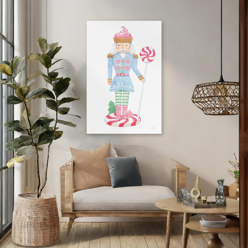Casse-noisette Boulangerie IV, candie bleue contemporaine, H 48 po x l 32 po