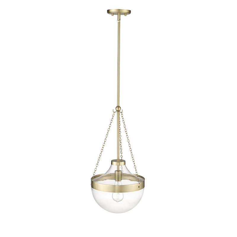 Marama 1 - Light Teardrop Pendant, Modern Gold