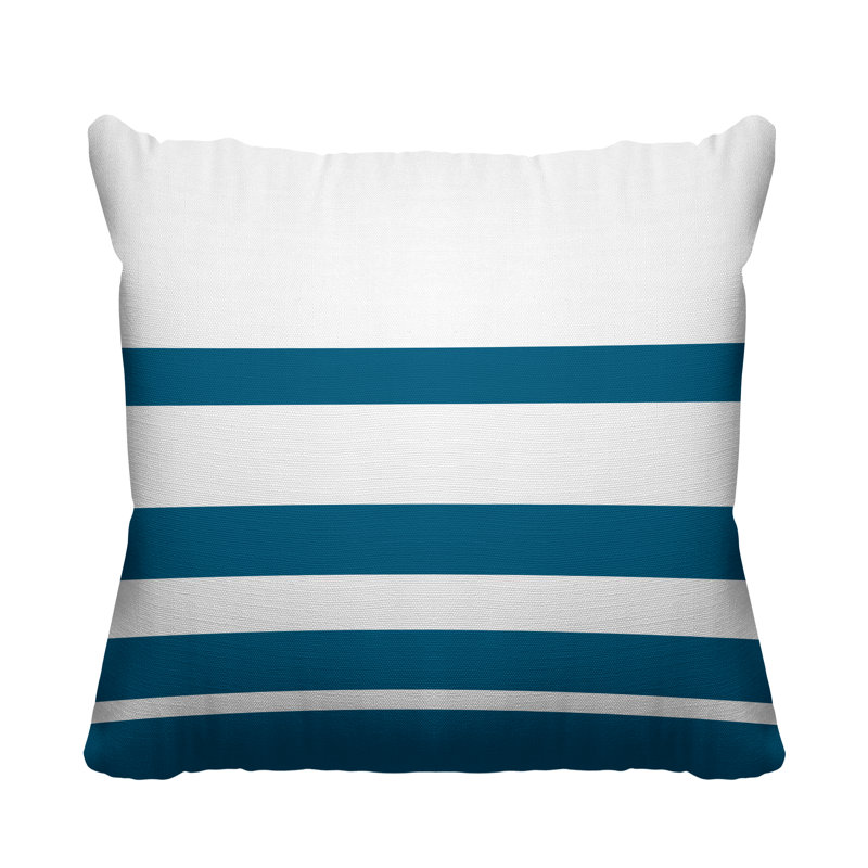 Coussin décoratif intérieur / extérieur Tanner, L 19 po x H 19 po, Turquoise