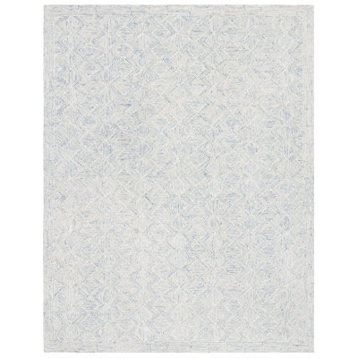 Tapis géométrique en laine et coton touffeté à la main Cave Spring