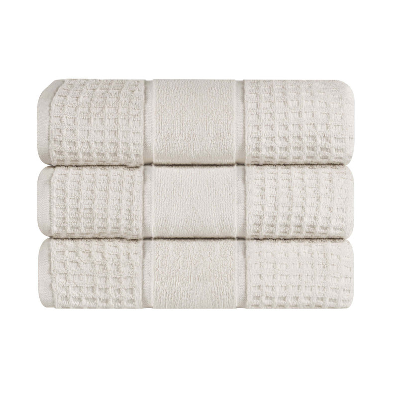 Serviette de bain 100% coton gaufré Hochman, Pierre
