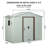 6 ft. x 5 ft. Metal Storage Shed with Window Panel-123384473-123384470