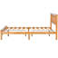 Lit plateforme grand format - Tête de lit en bois massif sans sommier tapissier Assemblage facile du cadre en chêne