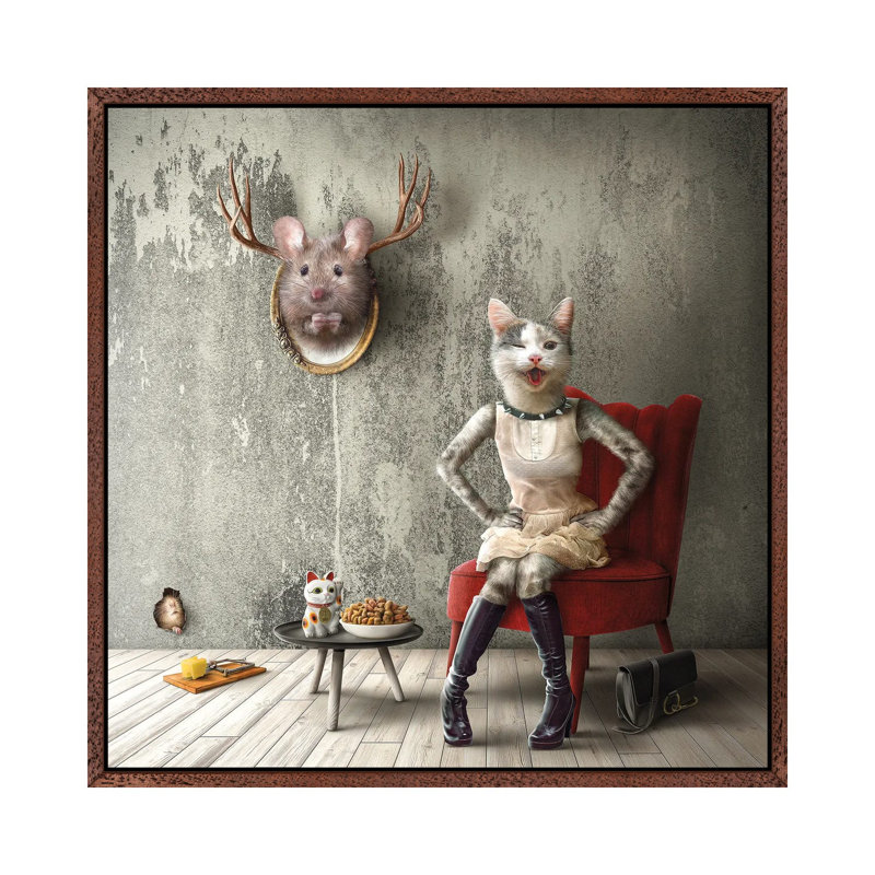 Home Fairytale: Puss In Boots by Spielsinn Design - Gallery-Wrapped Canvas Giclée on Canvas, 93.98 cm H x 93.98 cm W