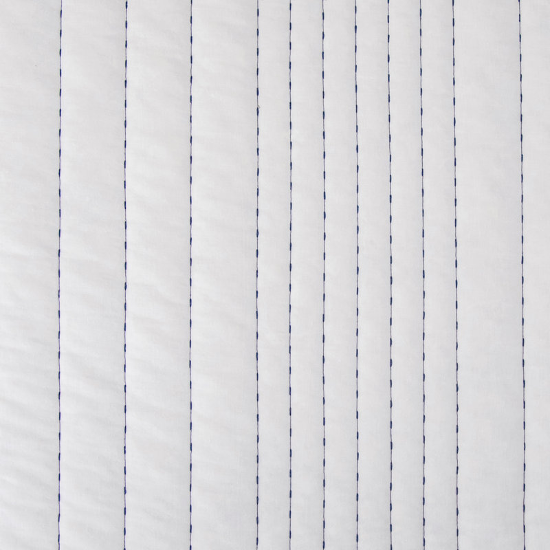 Ensemble de courtepointe réversible Indigo Staccato, Courtepointe grand + 2 couvre-oreillers standard