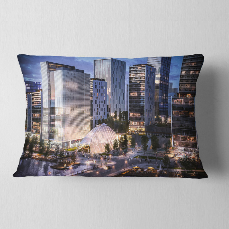 Coussin décoratif photo designart’résidentielle complex up’cityscape