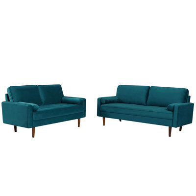 Teniqua 2 - Piece Velvet Living Room Set