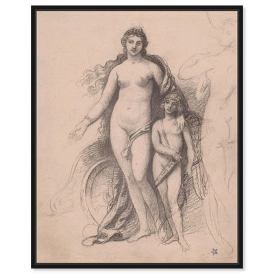 Venus and Cupid Canvas Vintage Figurative by Art Remedy