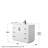 Miranda 42" Freestanding Single Bathroom Vanity with Cultured Marble Top-58037793-58037794-58037795
