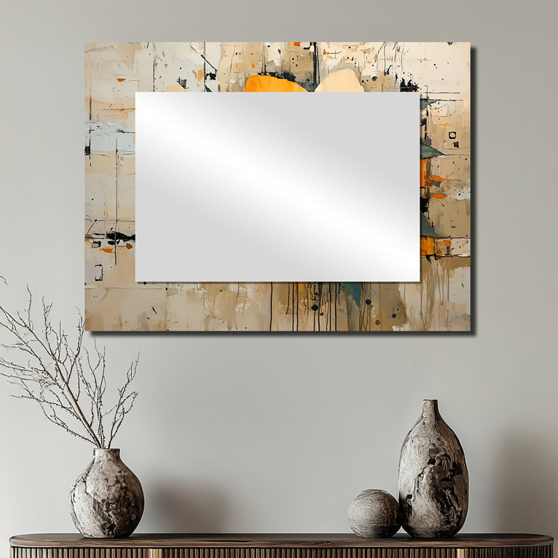 Desert Blossom Of Hibiscus I - Floral Mirror Wall Art - Printed On Metal, 24" x 32"