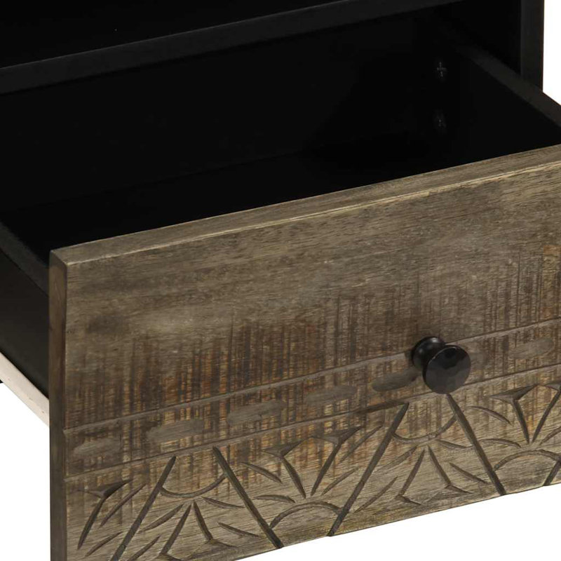 40cm W Metal Bedside Table