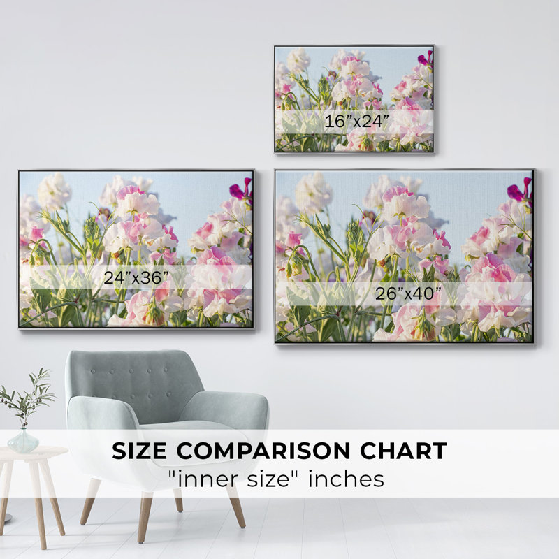 «Spring All Around», reproduction sur toile encadrée, H 25 po x l 37 po x P 2 po, Argent