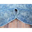 Tapis bleu en laine 7 pi 5 po x 11 pi Xawery
