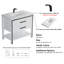 Ensemble de meuble-lavabo simple 37 po Kaetzel-505133214