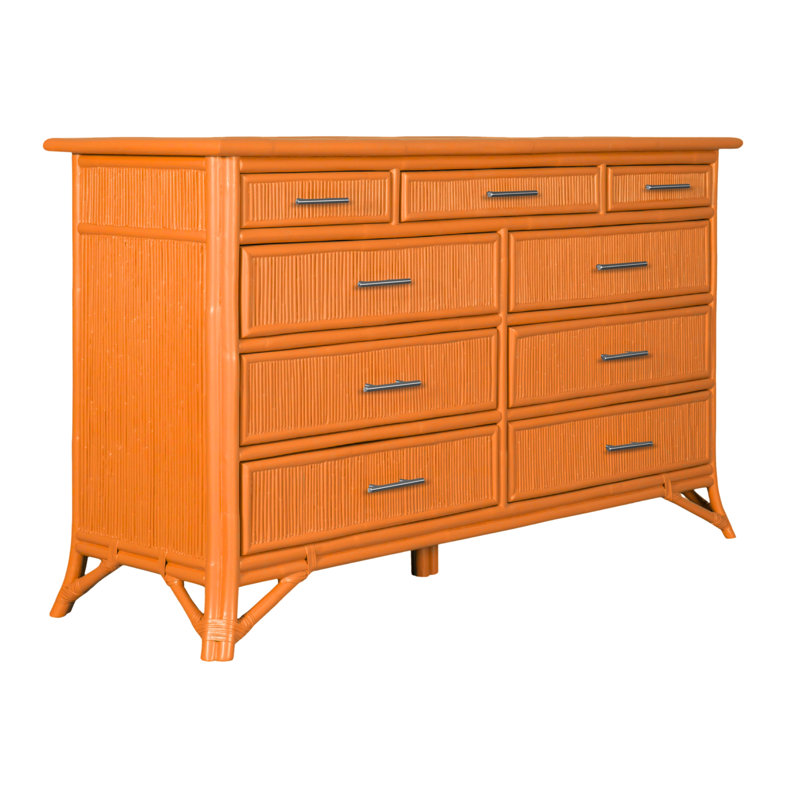 Bermuda 9 - Drawer Dresser, Citrus Orange