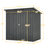 All Weather Outdoor Tool Cabinet 6X4 Ft - Black, Build 6'X4' Pet House Spacious Interior
