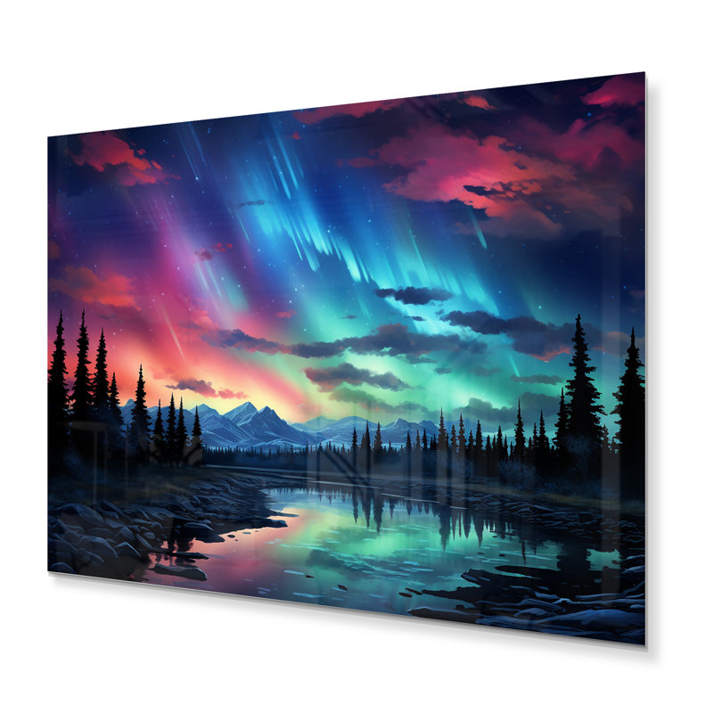Canada Polar Light III - Landscapes Print on Metal, 30" H x 40" W