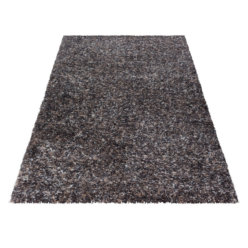 Chrisley Shaggy Taupe Rug, Rectangle 160 x 230cm