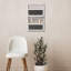 Organisateur de rangement mural L tableau noir