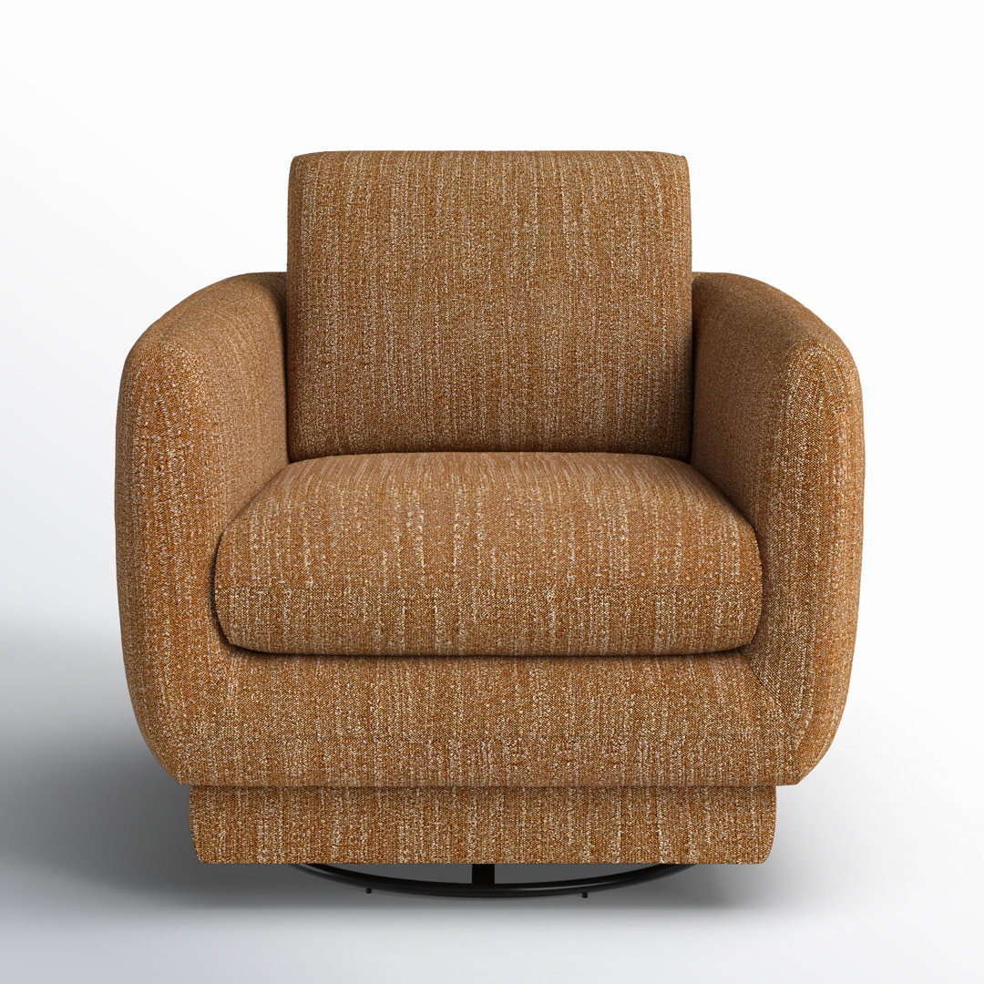 Ramel Upholstered Swivel Armchair AllModern Upholstery 