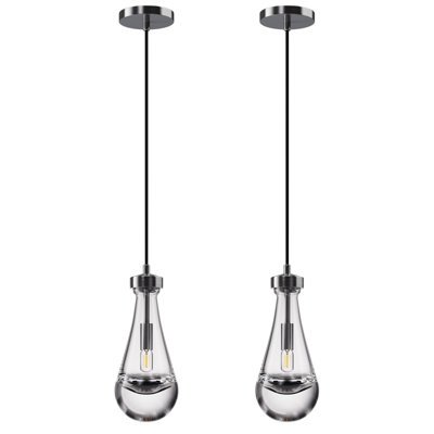 Pleasant Plains 2 - Light Luxury Raindrop Pendant