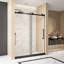 Porte de douche coulissante simple sans cadre-127317831
