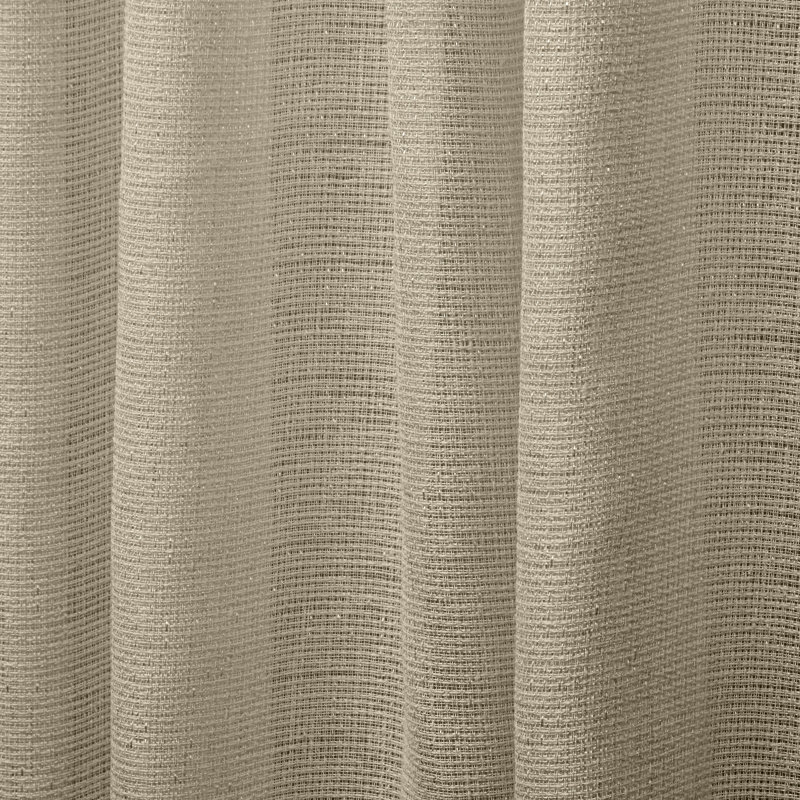 Exclusive Home Miami Semi-Sheer Textured Indoor/Outdoor Grommet Top Curtain Panel Pair, 54" W x 84" L, Taupe